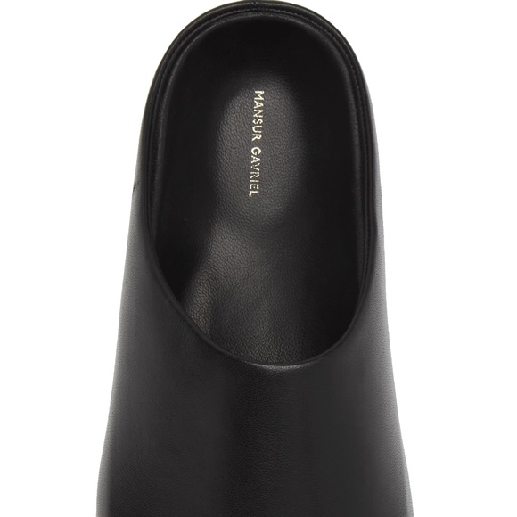 MANSUR GAVRIEL Everyday Mules in Black Lambskin Leather Size 37 / US 7 - NWOB - Picture 4 of 5